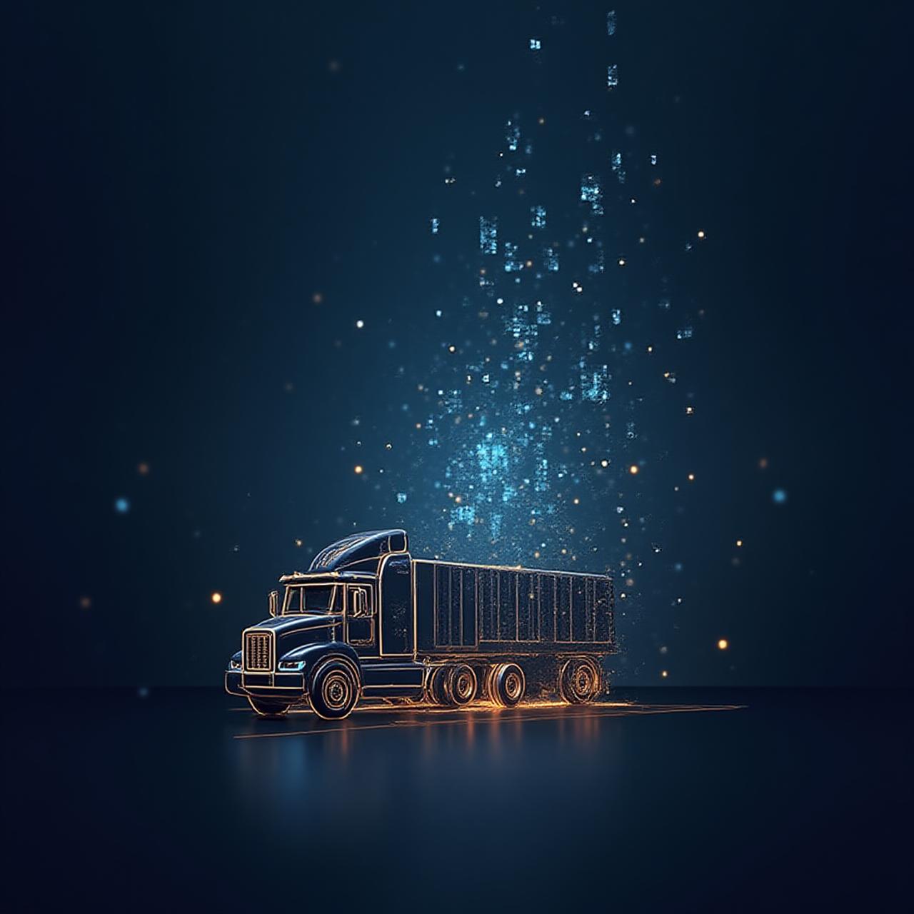 Abstract representation of secure digital logistics data